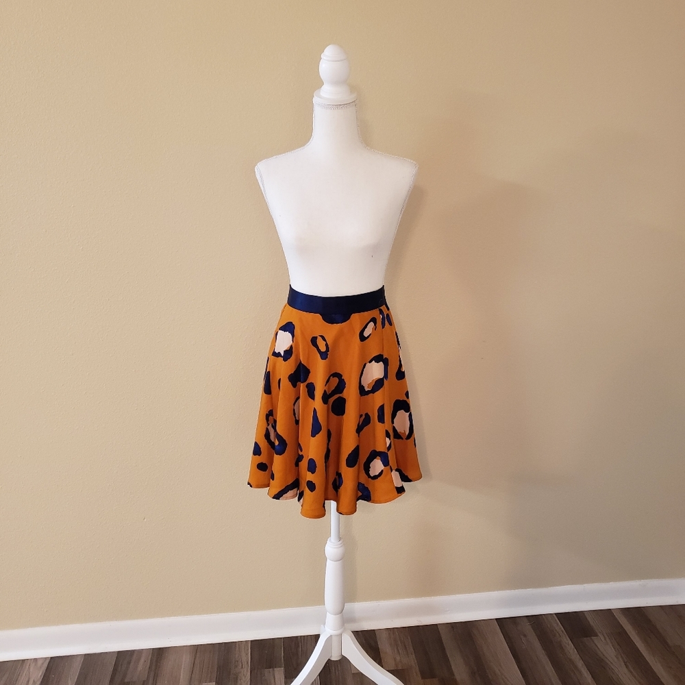 Leopard Skater Skirt